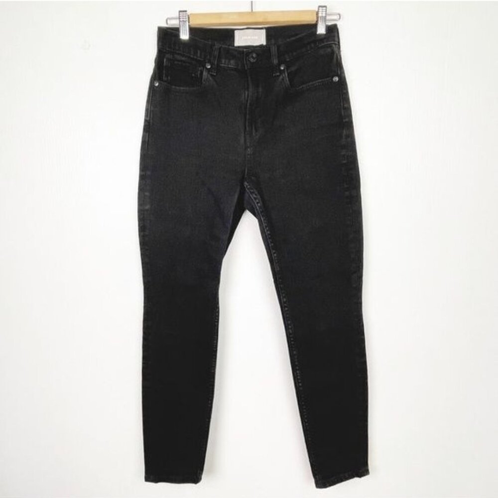EVERLANE Washed Black high waisted strength leg Jeans size 28